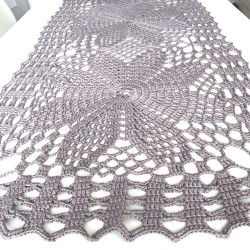 Nertas takelis/staltiesė "Pavasaris", pilka spalva, 70x180cm