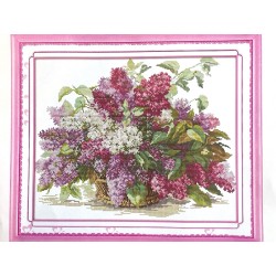 Siuvinėjimo kryželiu rinkinys "Alyvos", 18CT, kryželiai: 223x180