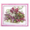 Siuvinėjimo kryželiu rinkinys "Alyvos", 18CT, kryželiai: 223x180