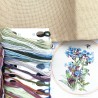 Cross stitch kit "Spring. Bees and Flowers", 150x200 stitches, 49 colours