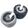 Grey black shades varigated colour 100% wool yarns, 100gr