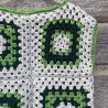 Knitted wool vest, Granny square vest