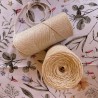 1mm medvilnės kaprono virvelė macrame darbams, nėrimui