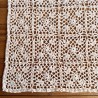 Lace cotton table runner, 35x140cm