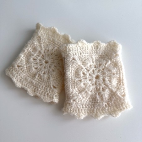 Brushed cashemere wrist warmers