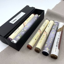 Baieido japoniškų smilkalų ryšulėliai po 20gr, Kobunboku serijos 4 kvapai dovanų dėžutėje