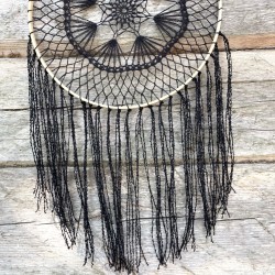 Sapnų gaudyklė, linas, 29cm skersmens
