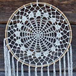Sapnų gaudyklė "Baltas vėjas", 29cm