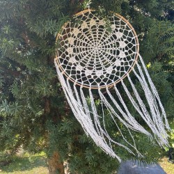 Sapnų gaudyklė "Baltas vėjas", 29cm