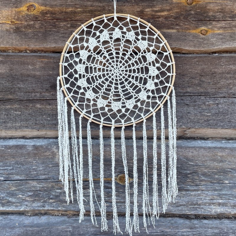 Sapnų gaudyklė "Baltas vėjas", 29cm