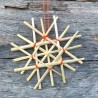 Straw snowflake, diameter 10cm