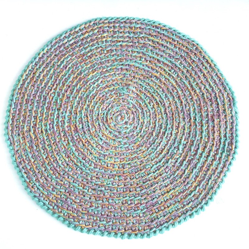 Nertas lino/bambuko padėkliukas, 30cm skersmens