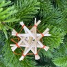 Set of straw snowflakes, 10pcs